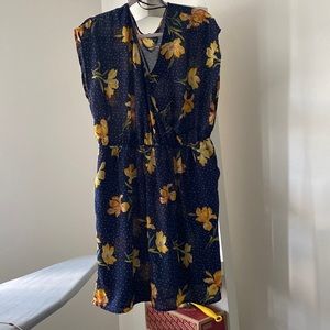 Navy dress with pockets